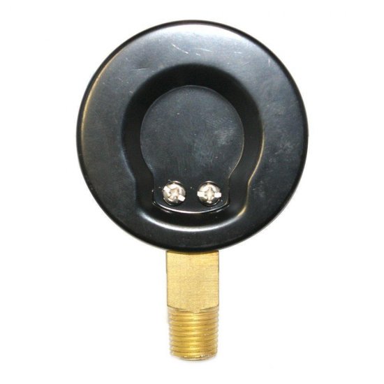 Pressure Gauge 15 PSI 2 Inch Diameter1/4 Inch NPT Bottom Mount - Click Image to Close