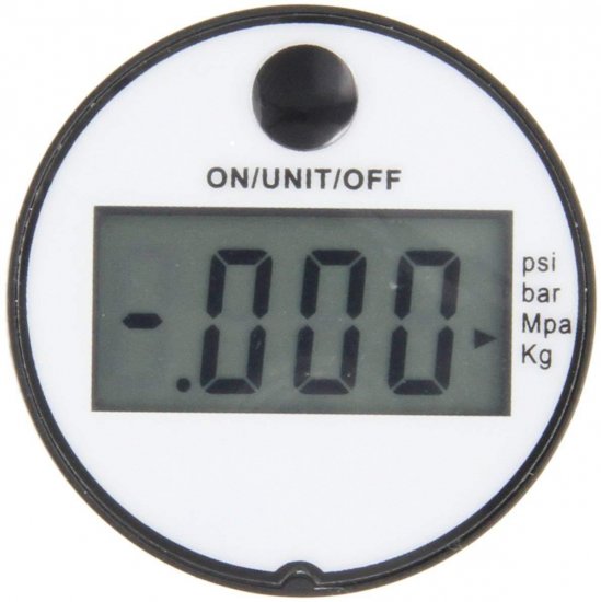 Digital Pressure Gauge 0-145PSI/0-10BAR, 1/4" NPT, Gas Only - Click Image to Close