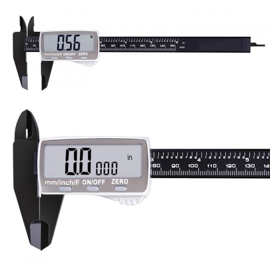 Digital Caliper 6 Inch with Larger LCD Display, Inch/Fractions/Millimeter - Click Image to Close