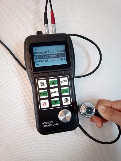 Ultrasonic Thickness Gauge Meter Tester UT-210 0.75mm~300.0mm (0.03inch~11.8 inch) 0.01/0.1mm for Metals, Plastic, Ceramics, Composites, Epoxies, Glass PC Software - Click Image to Close