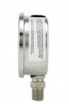 2" Pressure Gauge, Stainless Steel Case, Chrome Plated Brass Connection, Lqiuid Filled, 0-60 psi/kPa, Lower Mount 1/4" NPT