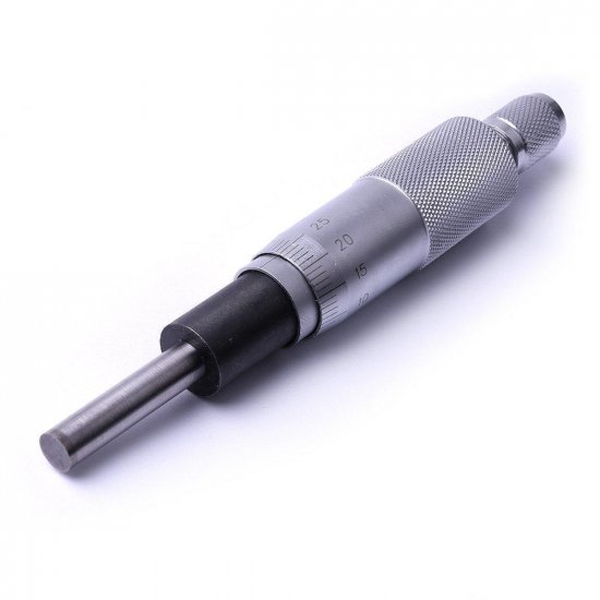 Metric Middle Size Micrometer Head 0-25*0.01mm - Click Image to Close