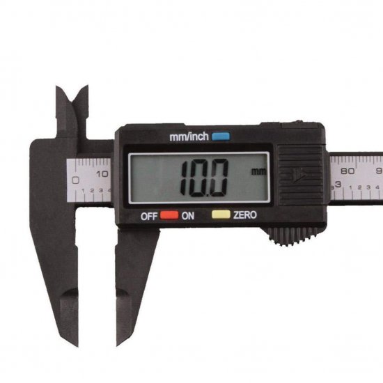 150mm/6inch LCD Digital Electronic Carbon Fiber Vernier Caliper Gauge Micrometer - Click Image to Close