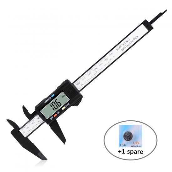 Digital Caliper, 0-6" Calipers Measuring Tool - Electronic Micrometer Caliper with Large LCD Screen - Click Image to Close