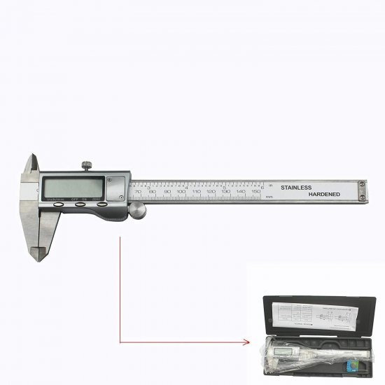 Digital Caliper 6" 150mm Stainless Steel Electronic Vernier Micrometer - Click Image to Close