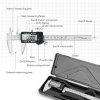 Measuring Tool, Digital Caliper with ABS/0 Button, IP54 Waterproof Micrometer Caliper Digital Stainless Steel Body