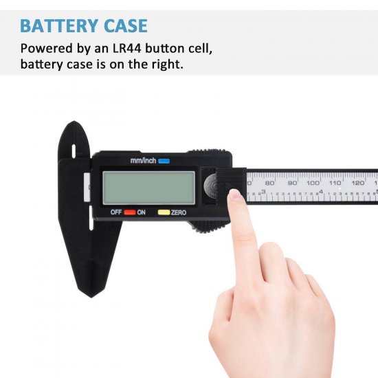 Digital Caliper, 0-6" Calipers Measuring Tool - Electronic Micrometer Caliper with Large LCD Screen - Click Image to Close