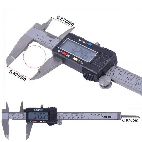 6" Inch/150mm Stainless Steel Electronic LCD Digital Vernier Caliper Micrometer - Click Image to Close