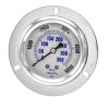 Glycerin Filled Industrial Front Flanged Panel Mount Pressure Gauge with Stainless Steel Case