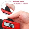 Mini Portable High-Resolution Carbon Fiber Composite Digital Thickness Gauge to Display Thickness in Decimal Inches or Millimeters on Large 8mm LCD Ranging from 0.01 mm/inch to 12.7mm/0.5”