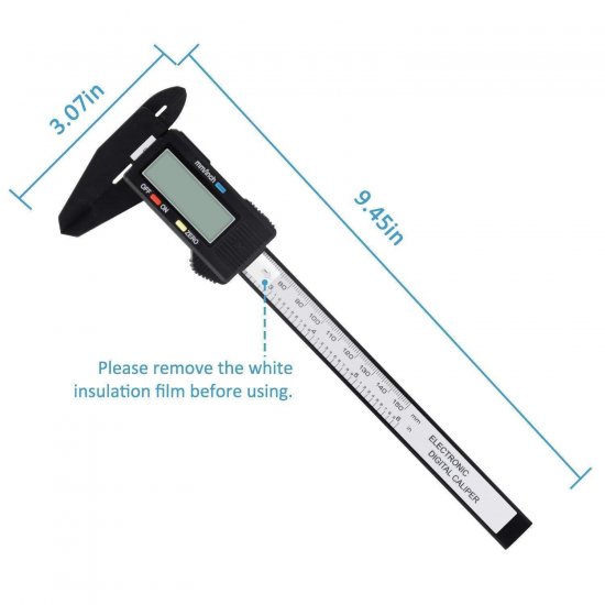 Digital Caliper, 0-6" Calipers Measuring Tool - Electronic Micrometer Caliper with Large LCD Screen - Click Image to Close