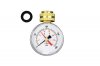 2-1/2" Pressure Gauge,Water Pressure Test Gauge, 3/4" Female Hose Thread, 0-200 PSI with Red Pointer