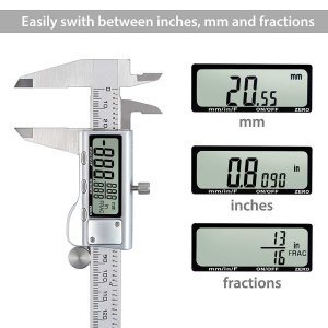 Digital Vernier Caliper Stainless Steel Electronic Caliper Fractions/inch/Metric Conversion Measuring Tool