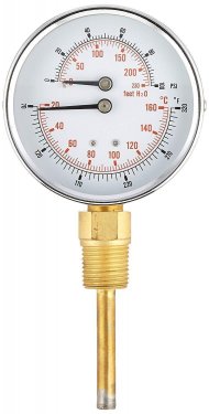 Gauge 3" Dial Size, 1/2" Male NPT Connection Size, 0/100 psi Range