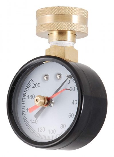 Pressure Gauge, 3/4-Inch IPS, 200 lb - Click Image to Close