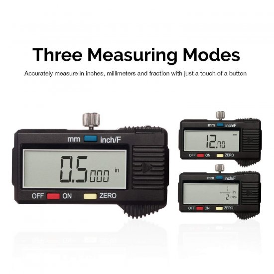 Electronic Digital Caliper Stainless Steel Body with Large LCD Screen - Click Image to Close