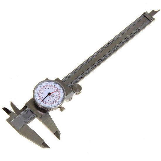 Dial Caliper 6" / 150mm DUAL Reading Scale METRIC SAE Standard INCH MM - Click Image to Close