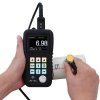 Handheld Portable Ultrasonic Thickness Gauge Tester Meter 0.025'' to 20'' w/TC510 Probe Through Paint & Coatings & Data Logger,Interchangeable Probe/Transducer Option Available