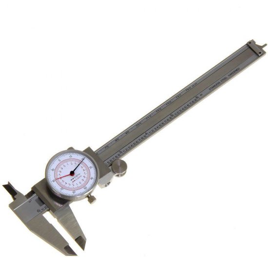 Dial Caliper 6" / 150mm DUAL Reading Scale METRIC SAE Standard INCH MM - Click Image to Close