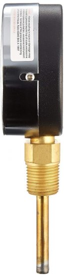 Gauge 3" Dial Size, 1/2" Male NPT Connection Size, 0/100 psi Range - Click Image to Close