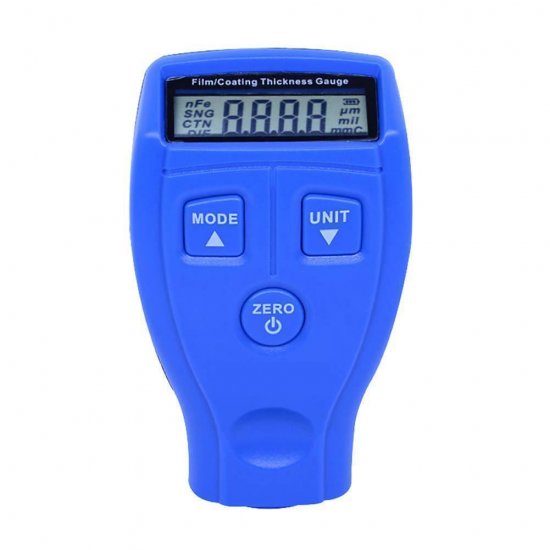 Coating Thickness Tester, Portable Mini Iron Aluminum Base Metal Car Automotive Paint Coating Thickness Tester Digital Gauge Meter Instrument (61.98mm30.57mm104.99mm,Blue) - Click Image to Close