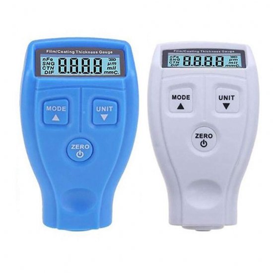 Coating Thickness Tester, Portable Mini Iron Aluminum Base Metal Car Automotive Paint Coating Thickness Tester Digital Gauge Meter Instrument (61.98mm30.57mm104.99mm,Blue) - Click Image to Close