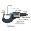 Digital Electronic Display Micrometer 0-1" / 0-25mm Gauge 0.00004" / 0.001mm Thickness Measuring Tools Inch/Metric Caliper, Protective Case (with Extra Battery)