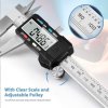 Measuring Tool, Digital Caliper with ABS/0 Button, IP54 Waterproof Micrometer Caliper Digital Stainless Steel Body