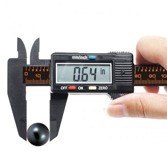 Electronic Digital Caliper Inch/Metric Conversion 0-6 Inch/150 mm Carbon Fiber Gauge Micrometer - Click Image to Close