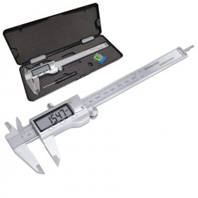 Stainless Steel Caliper 150mm/0-6 inch Measuring Tools with Extra-Large LCD Screen