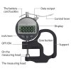 Digital Thickness Gauge 0.5 inch/12.7mm, 0.0005"/0.01mm, Thickness Meter Precise Electronic Micrometer with LCD Display