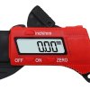 Mini Portable High-Resolution Carbon Fiber Composite Digital Thickness Gauge to Display Thickness in Decimal Inches or Millimeters on Large 8mm LCD Ranging from 0.01 mm/inch to 12.7mm/0.5”